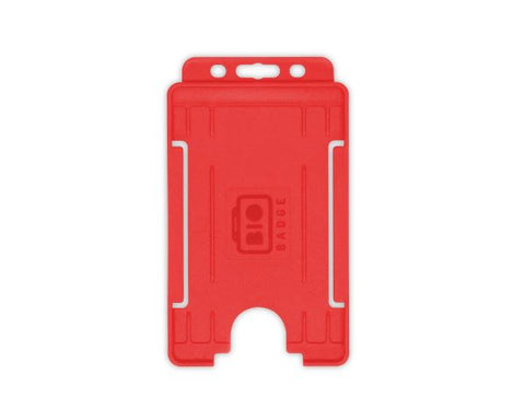 Single-Sided BIOBADGE Open-Faced Portrait ID Card Holders
