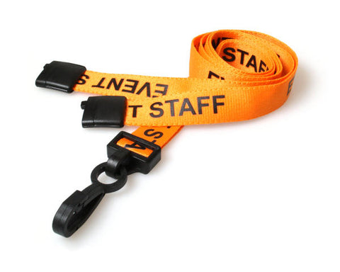 15mm Event Staff Lanyard with Plastic Slide Clip