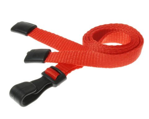 Plain 10mm Lanyard with Black Plastic Slide Clip