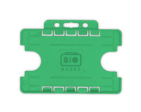 Double-Sided BIOBADGE Open-Faced Landscape ID Card Holders