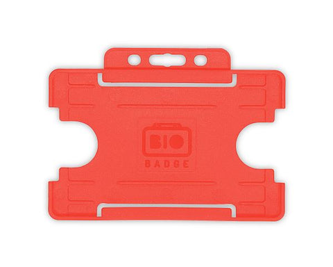 Single-Sided BIOBADGE Open-Faced Landscape ID Card Holders